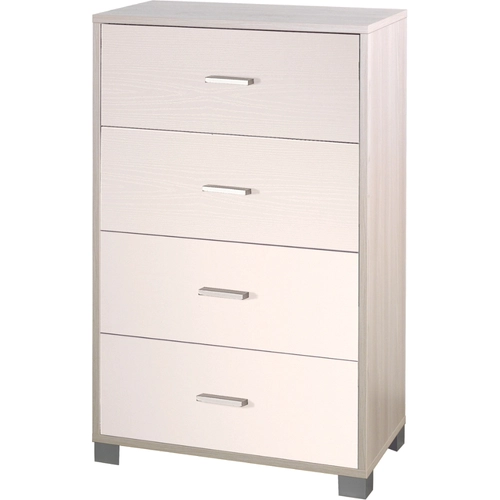 Cassettiera L70 x P41 x H112 cm, bianco/olmo BRI1378427
