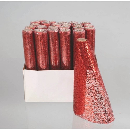 Rotolo colore rosso paillettes BRI1380326