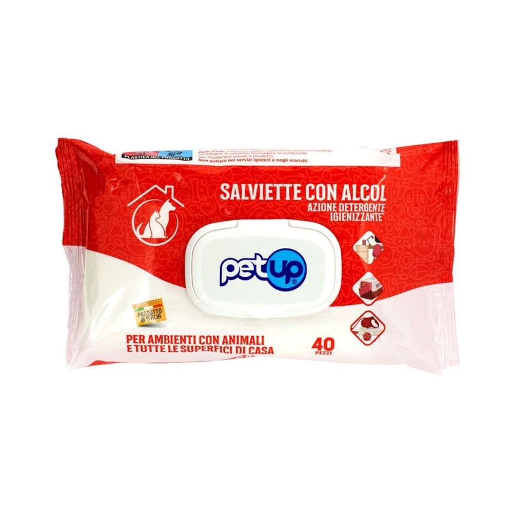 Petup Petup Salviette con Alcol Igienizzanti 40 pz