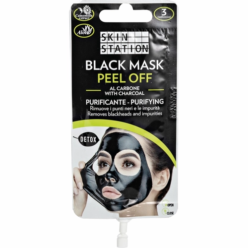 Maschera Peel Off Al Carbone Detox Purificante Punti Neri e Impurità 15ml BRI1388812
