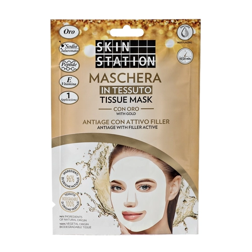 Maschera in Tessuto con Oro Antiage  Idratante BRI1388839