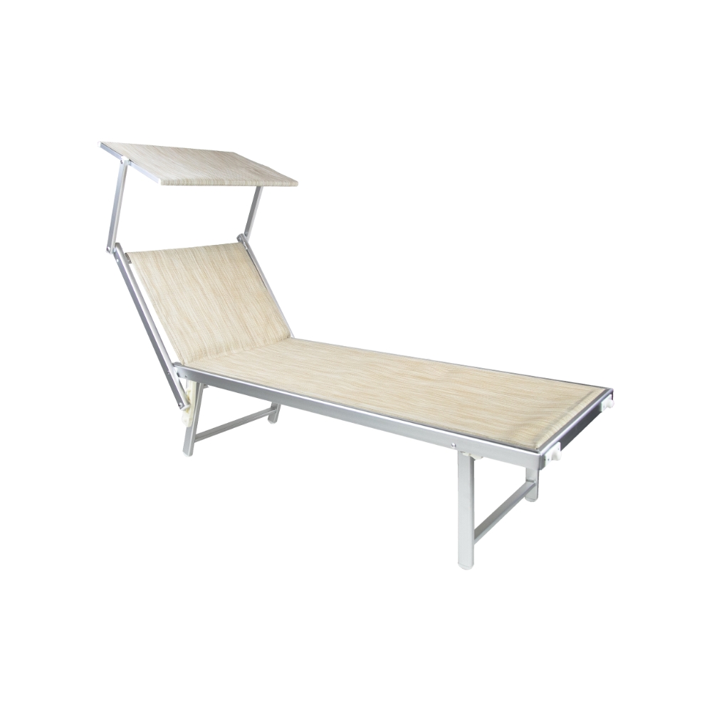 No Brand Lettino multiposizione RIMINI SABBIA