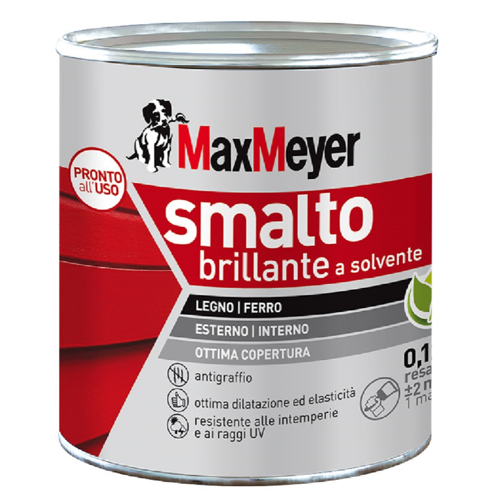 Image of MaxMeyer Smalto Solvente Bianco R9010 a solvente da 0.125 L014