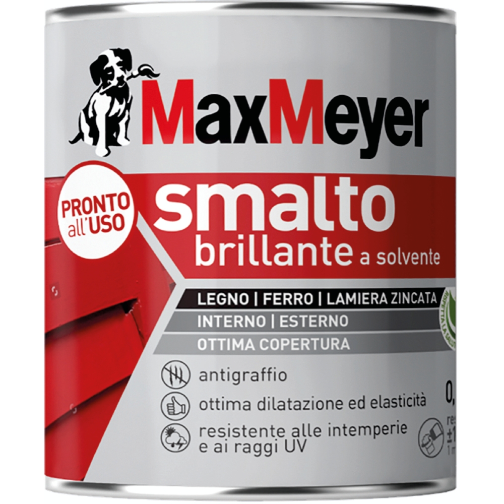 Image of MaxMeyer Smalto Bianco R9010 a solvente da 0.75 L014