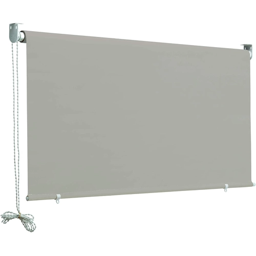 Tenda da sole a rullo, 150x250 cm, cenere a tinta unita BRI1389583