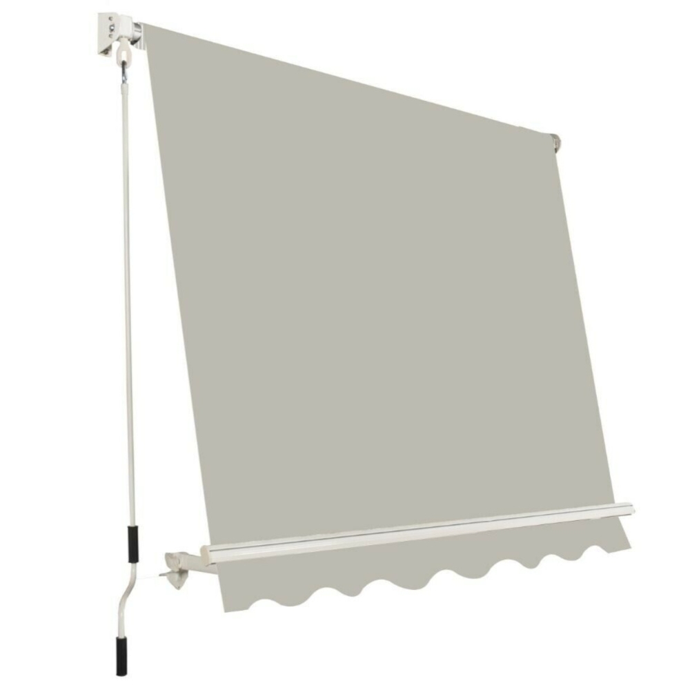 Image of GARDEN friend Tenda da sole a rullo, 245x245 cm, beige a tinta unita014