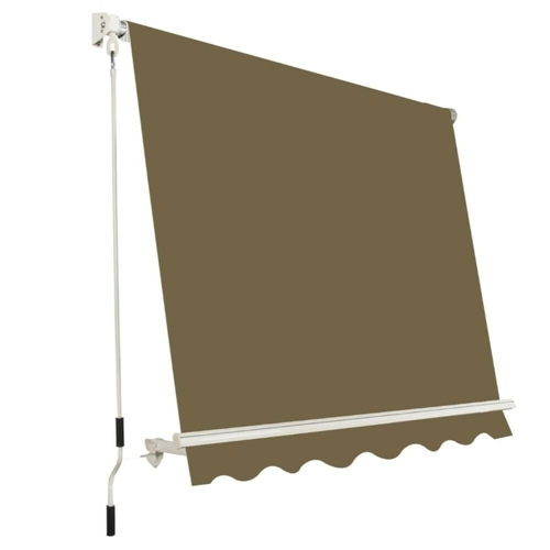 Tenda da sole a rullo, 245x245 cm, marrone a tinta unita BRI1389592