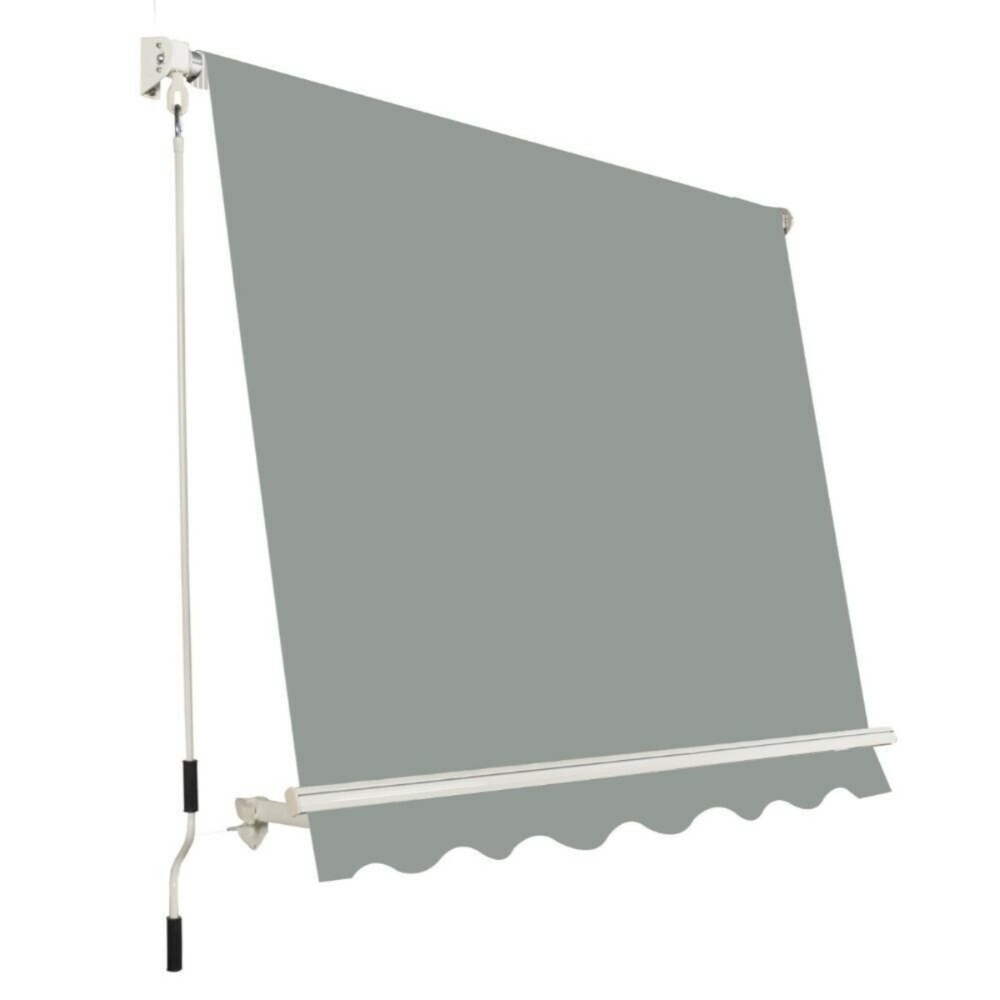 Image of GARDEN friend Tenda da sole a rullo, 245x245 cm, grigio a tinta unita014