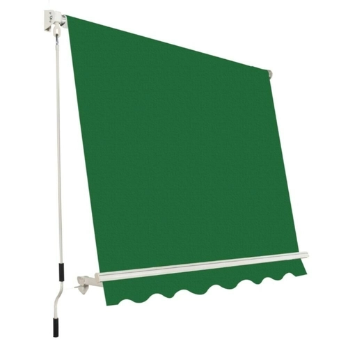 Tenda da sole a rullo, 245x245 cm, verde a tinta unita BRI1389596