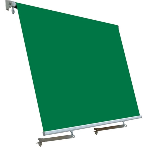 Tenda da sole a rullo, 300x245 cm, verde a tinta unita BRI1389597