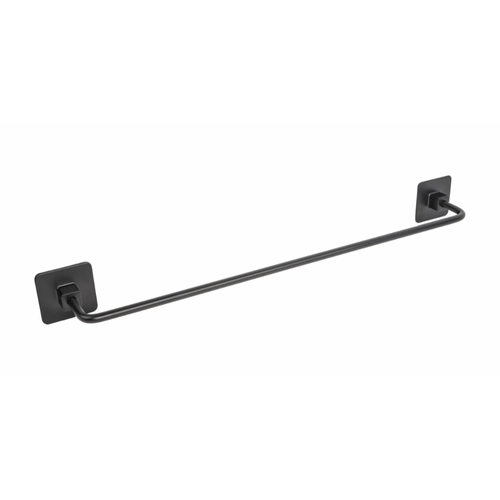 Porta salviette con biadesivo, ad incollo, a forare COLD WIND colore nero BRI1389934