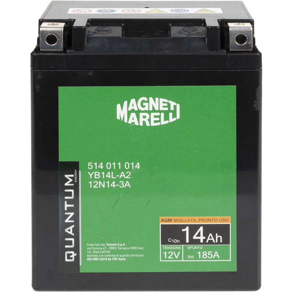 Image of Magneti Marelli Batteria moto Quantum potenza 14 Ah014