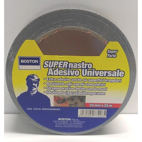 Supernastro adesivo universale argento 48mm x 25m BRI1391118