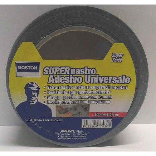 Supernastro adesivo universale nero 48mm x 25mt BRI1391119