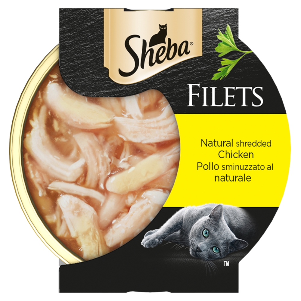 Sheba Sheba Filets Cibo Umido Gatto con Pollo sminuzzato al naturale 60 g