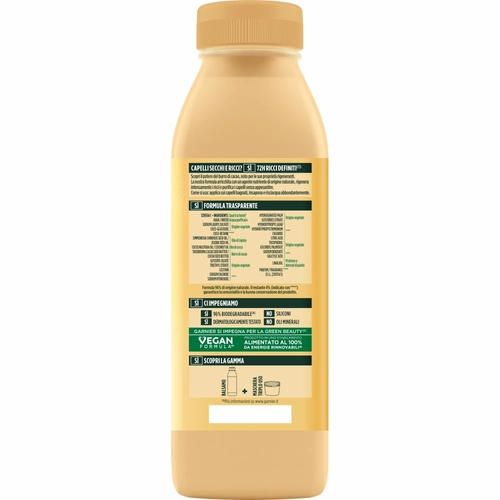 Garnier Fructis Shampoo Hairfood Burro di Cacao, per capelli secchi e ricci 350 ml BRI1392540