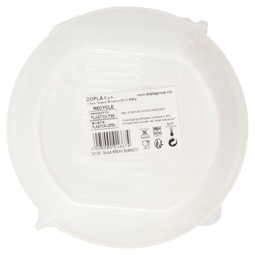 Scodelle riutilizzabili 630 ml Bianco 20 pz BRI1405287
