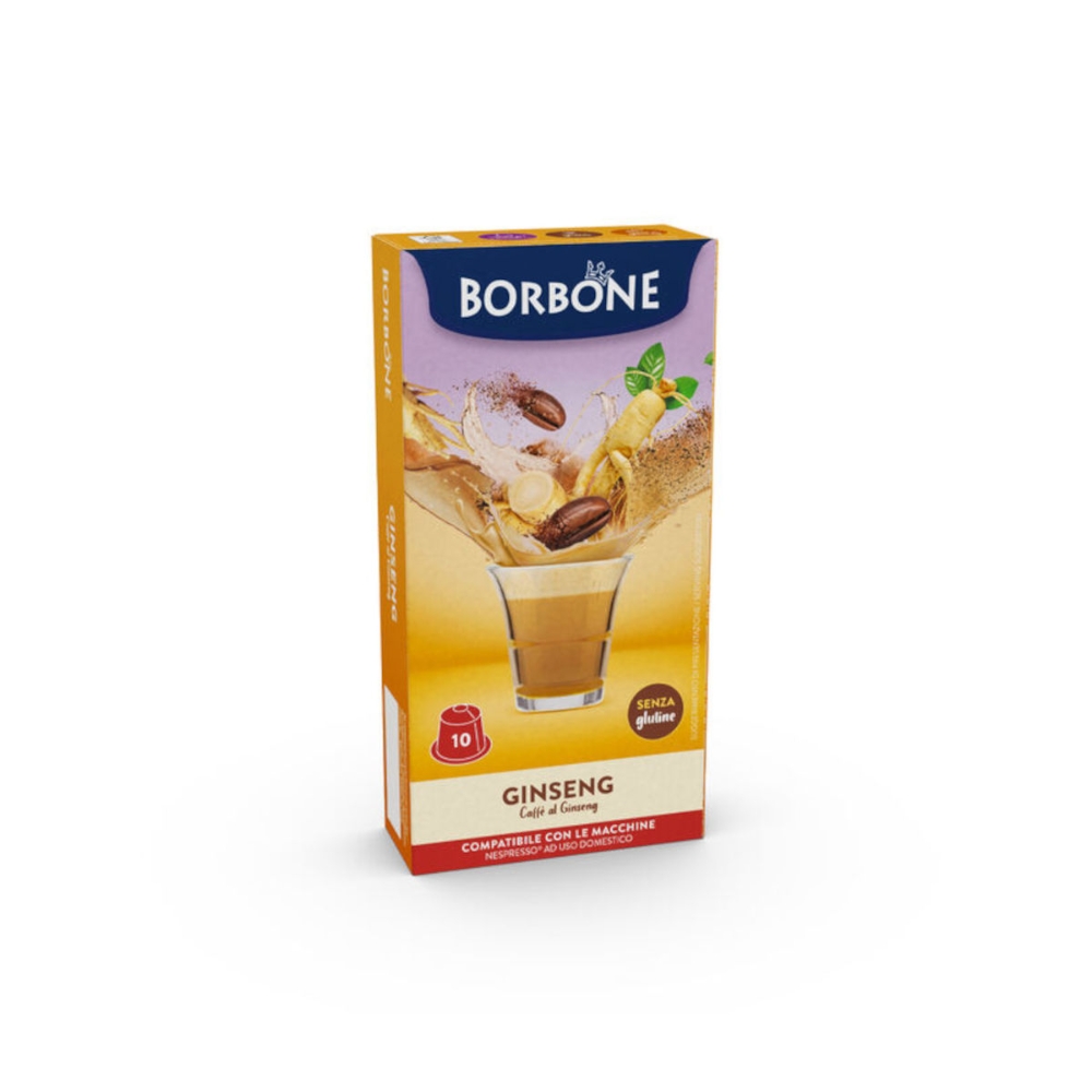 Borbone  BORBONE CAPSULE CAFFE COMP.NESPRESSO GINSENG 10P