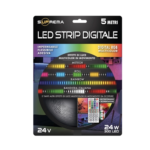 Striscia LED, luce multicolor (RGB), 24 W BRI1409316