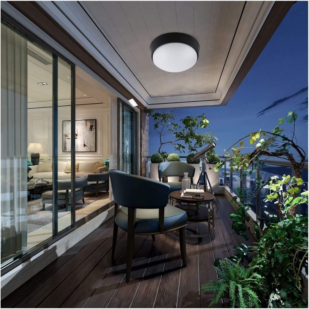 CENTURY Plafoniera LED ROTONDA NERA 15W 400