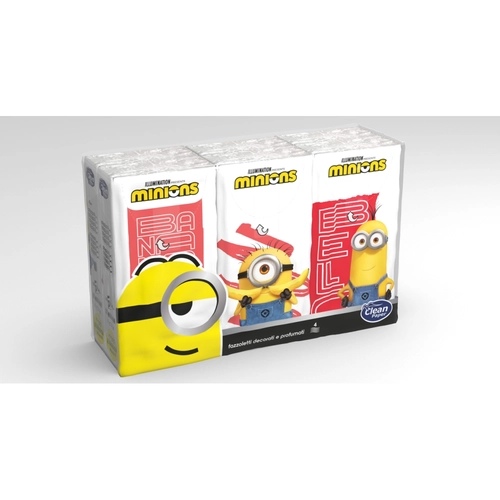 Fazzoletti 4 veli minions 6pezzi BRI1415765