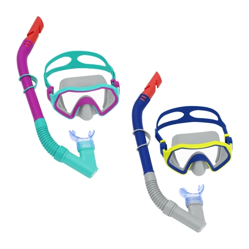 Set snorkeling SPARKLING SEA, 7-14 ANNI, INCLUDE: MASCHERA CON LENTI IN POLICARBONATO, BOCCAGLIO ATTACCO BOCCA IN SILICONE BRI1421532