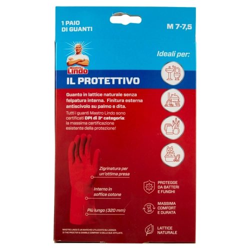 Mastro Lindo il Protettivo Guanti M 7-7,5 1 Paio BRI1422558