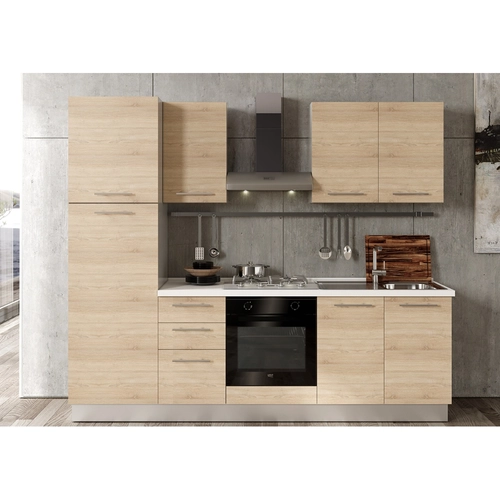 Blocco cucina L255 x P60 x H216 cm BRI1426110