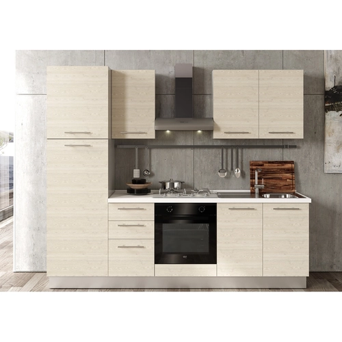 Blocco cucina L255 x P60 x H216 cm BRI1426112