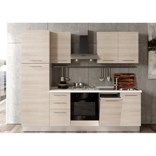 Blocco cucina L255 x P60 x H216 cm BRI1426118