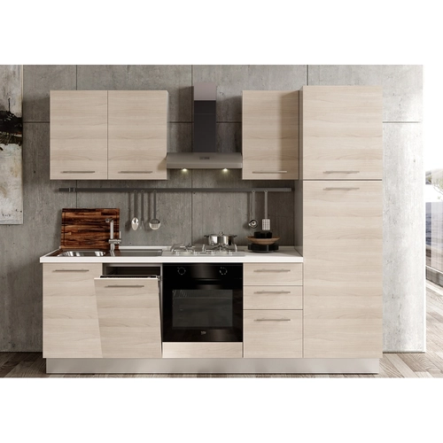 Blocco cucina L255 x P60 x H216 cm BRI1426119