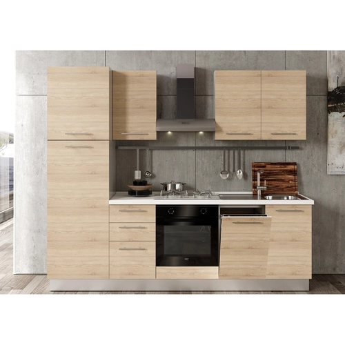 Blocco cucina L255 x P60 x H216 cm BRI1426120