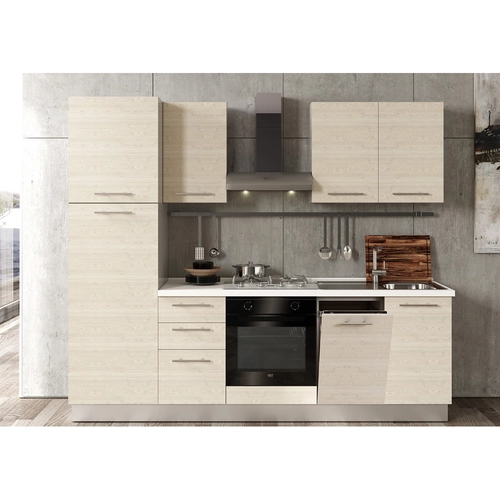 Blocco cucina L255 x P60 x H216 cm BRI1426122