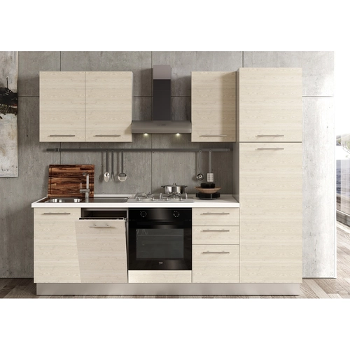 Blocco cucina L255 x P60 x H216 cm BRI1426123