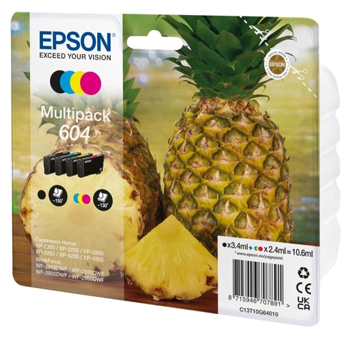 CART.INK-JET 604 ANANAS MULTIPACK C/Y/B/ BRI1428131