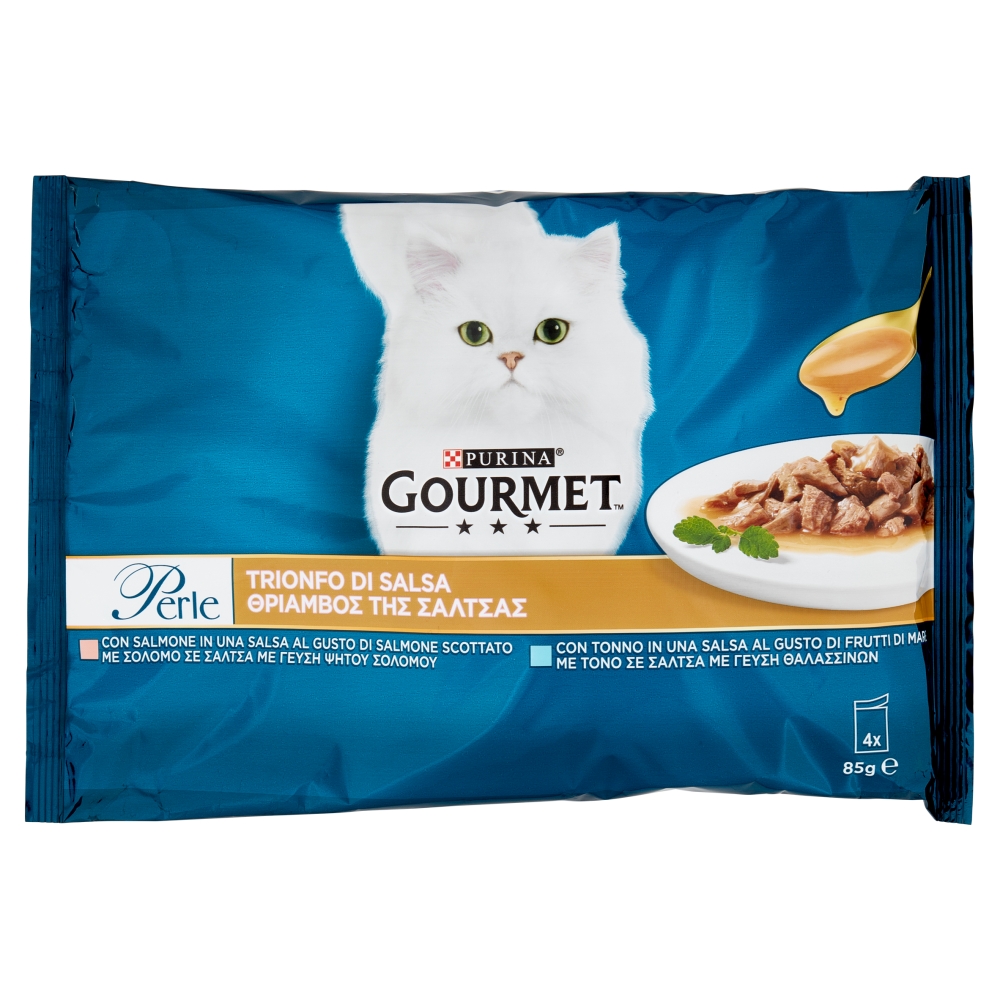 Gourmet Perle Trionfo di Salsa Salmone / Tonno 4 x 85 g