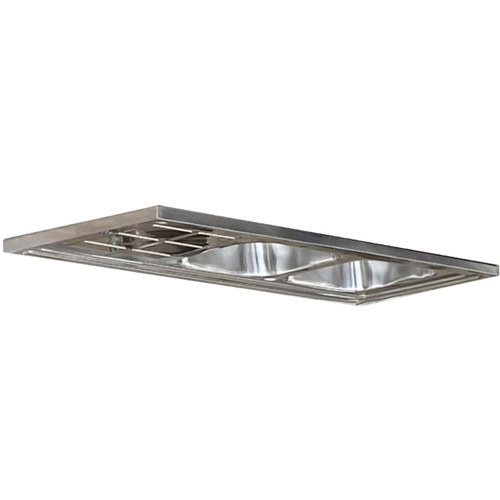 Lavello lavello 120x60 inox 2 vasche a destra + sgocciolatoio a sinistra. Per base lavello da 120 L120 x P60 x H23 cm BRI1428897