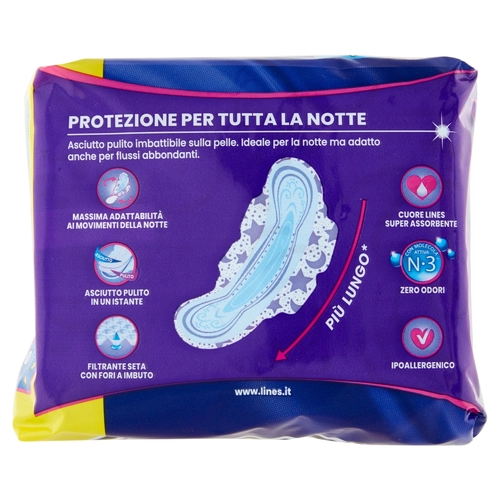 Lines Seta ultra notte con ali 10+1 pz BRI1437905