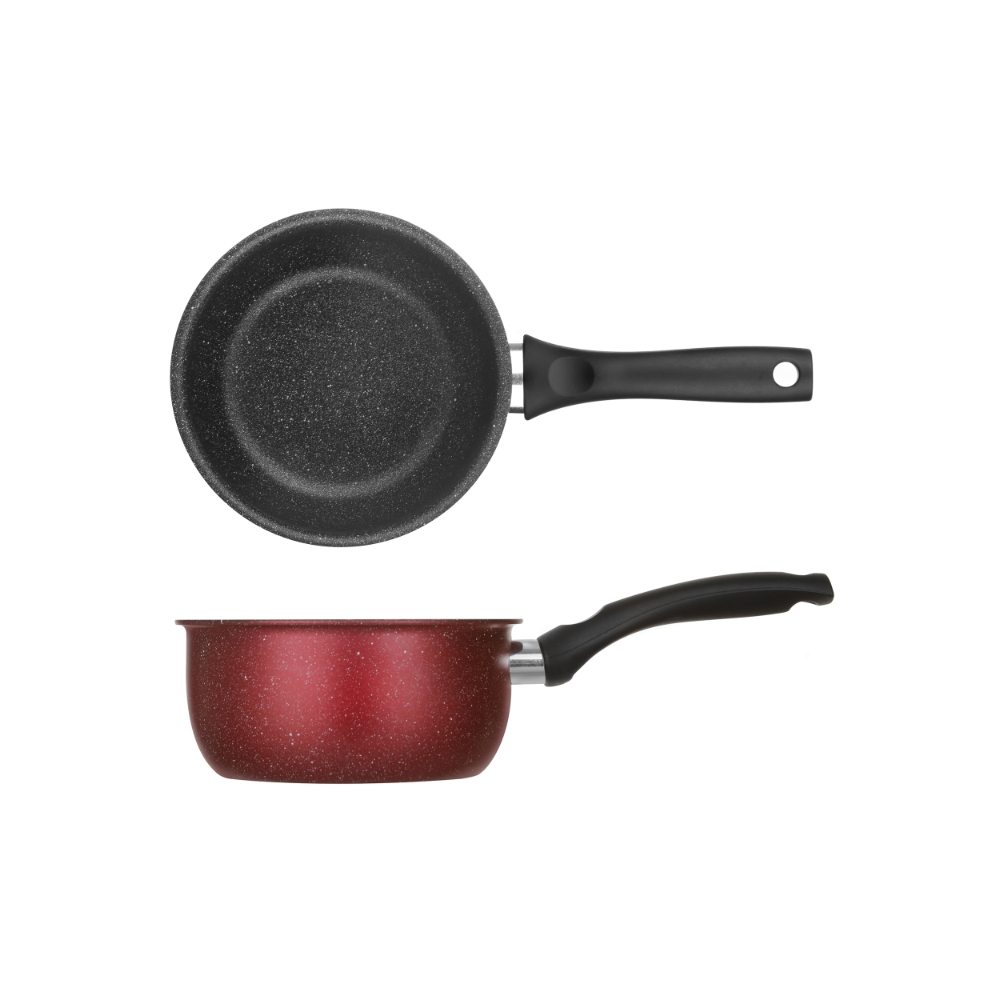 Casseruola Cooking Therapy 16 Cm Con Coperchio - Verde, Antiaderente, Per Tutti I Piani Cottura (No Induzione) - Foto 1