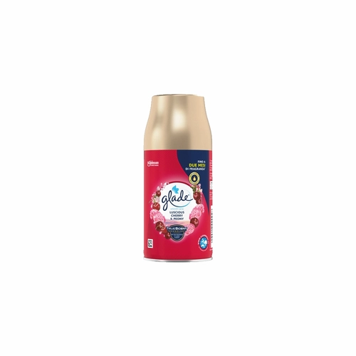 Glade Automatic Spray Ricarica, Profumatore per Ambienti, Fragranza Luscious Cherry & Peony 269ml BRI1441628