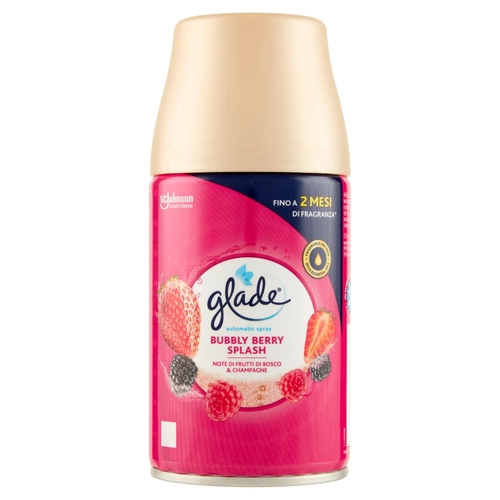 Glade Automatic Spray Ricarica, Profumatore per Ambienti, Fragranza Bubbly Berry Splash 269ml BRI1441640