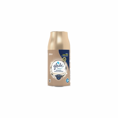 Glade Automatic Spray Ricarica, Profumatore per Ambienti, Fragranza Romantic Vanilla Blossom 269ml BRI1441642
