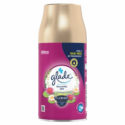 Glade Automatic Spray Ricarica, Profumatore per Ambienti, Fragranza Relaxing Zen 269ml BRI1441654