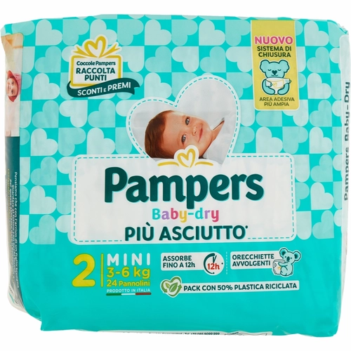 Pampers Baby-dry Mini 24 pz BRI1443386