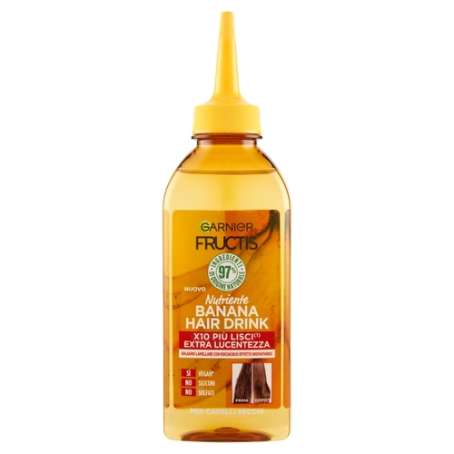 Garnier Fructis Hair Drink Banana nutriente, balsamo lamellare con risciacquo, 200 ml BRI1446488