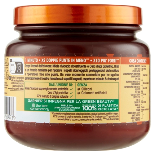 Garnier Ultra Dolce Hair Remedy Maschera per Capelli Ricostituente Tesori di Miele, 340 ml BRI1446491