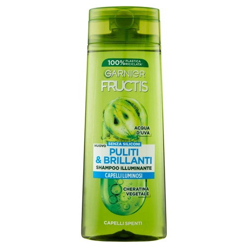 Garnier Fructis Shampoo Puliti & Brillanti, shampoo illuminante per capelli spenti, 250 ml BRI1446502