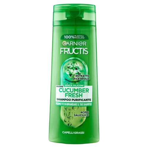 Garnier Fructis Shampoo Cucumber Fresh, shampoo purificante per capelli grassi, 250 ml BRI1446515
