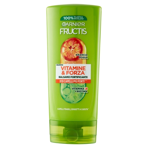 Garnier Fructis Balsamo Vitamine & Forza, balsamo fortificante, ideale per capelli fragili, 200 ml BRI1446526