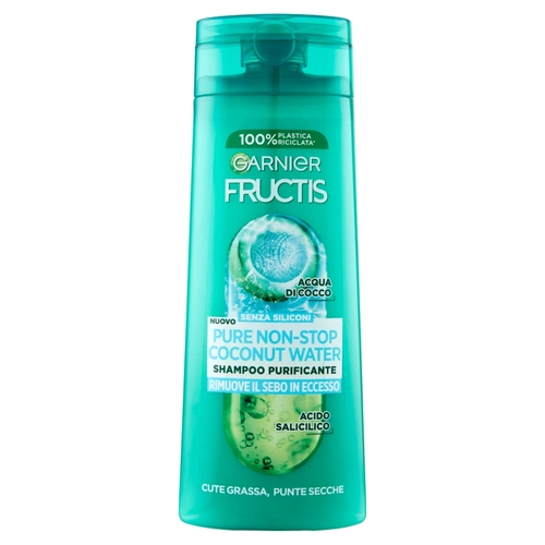 Garnier Fructis Shampoo Pure Non-Stop Coconut water, shampoo purificante, 250 ml BRI1446527